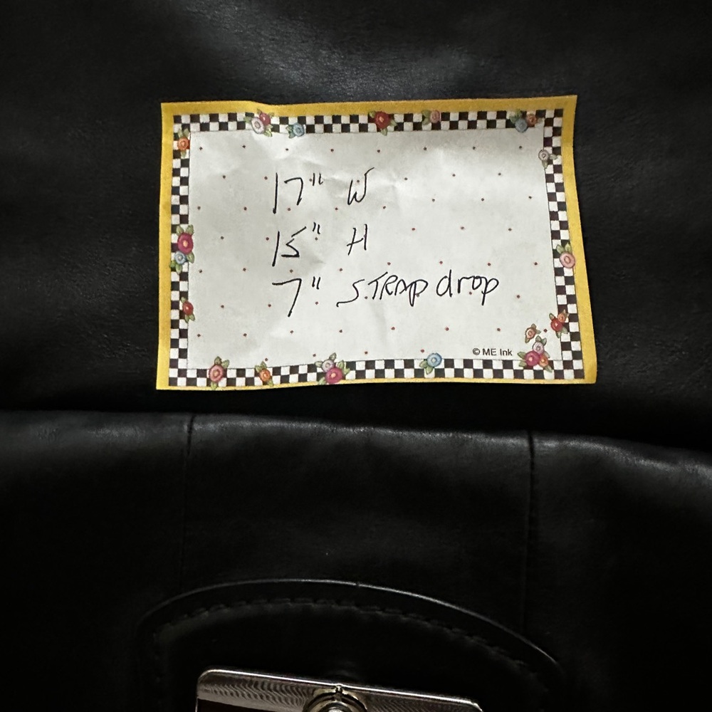 Black Leather Coach Bag - Picture 7 of 10